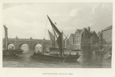 Westminsterský most, 1745 od English School