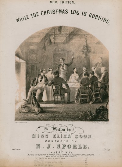 Zatímco vánoční poleno hoří od English School