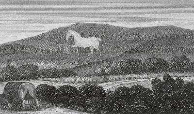 White Horse Vale, Berkshire (rytina) od English School