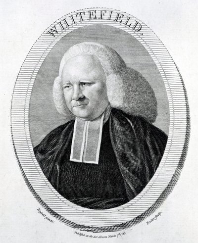 Whitefield, vyrytý Trotterem po Russellovi, 1783 od English School