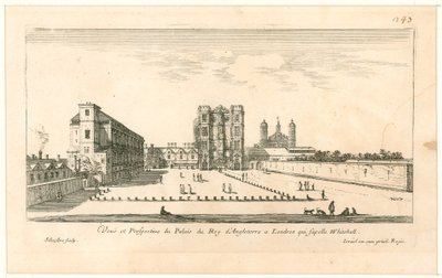 Whitehall. Lept od Israela Silvestra, 1640 od English School
