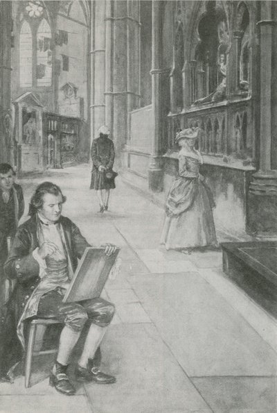 William Blake se učí kreslit obrázky od English School