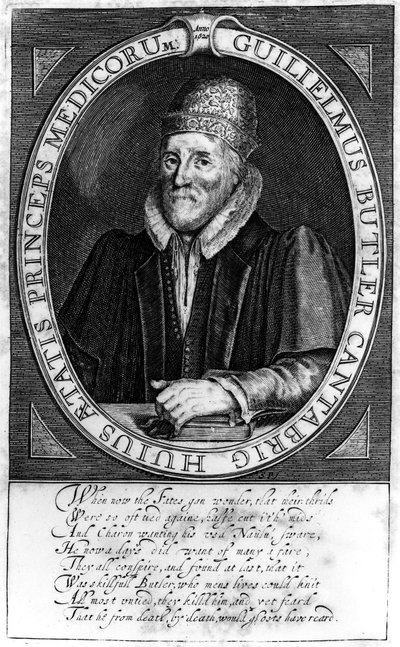 William Butler, po originálním portrétu v Clare Hall, Cambridge, 1620 od English School
