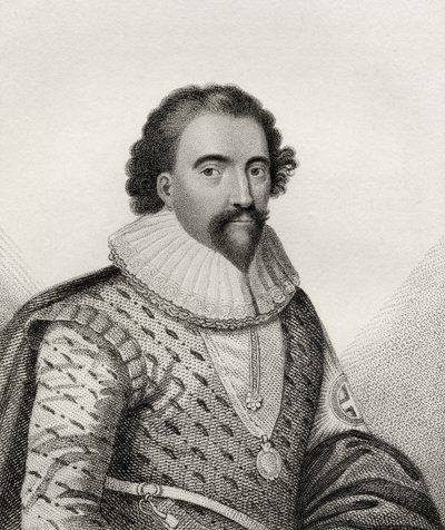 William Herbert, ilustrace z „Katalogu královských a vznešených autorů, svazek II“, vydaného v roce 1806 (barevné lito) od English School