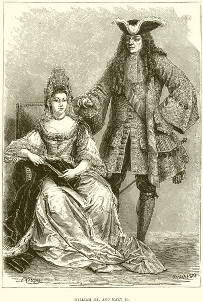 Vilém III a Marie II od English School