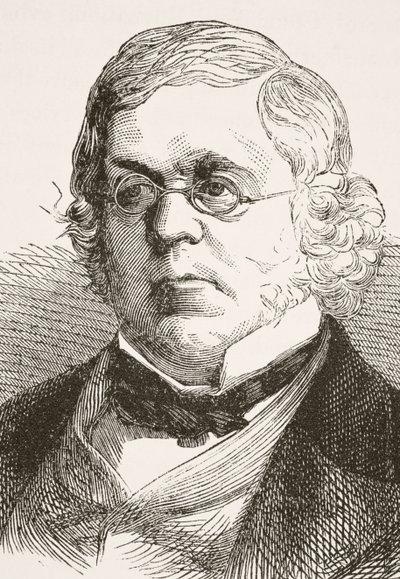 William Makepeace Thackeray, z knihy "The National and Domestic History of England" od Williama Hickmana Smithe Aubreyho (1858-1916) vydané v Londýně kolem roku 1890. od English School