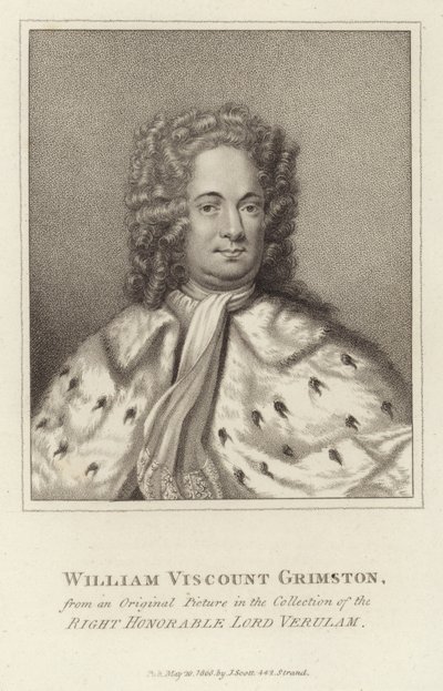 William vikomt Grimston od English School