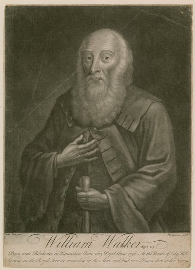 William Walker, ve věku 123 let, narozený v roce 1613, zemřel v roce 1736 od English School