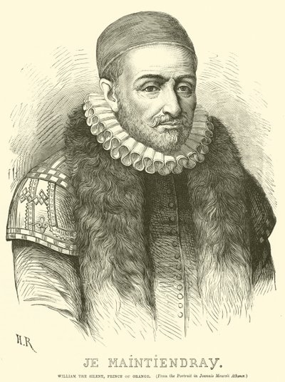 William Tichý, princ Oranžský (rytina) od English School