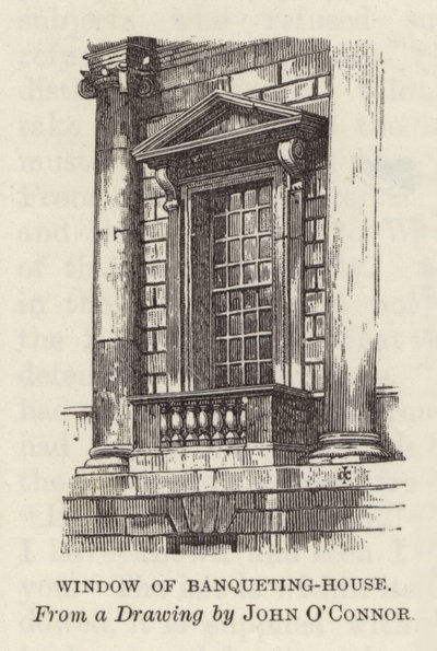 Okno hodovní domu od English School