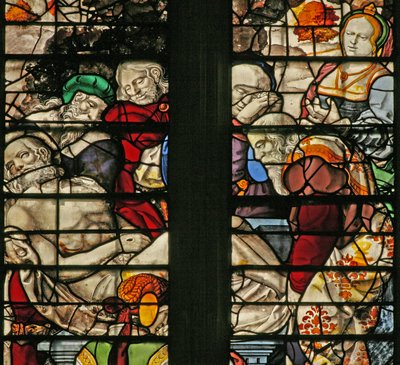 Okno w15 zobrazující Entombment od English School