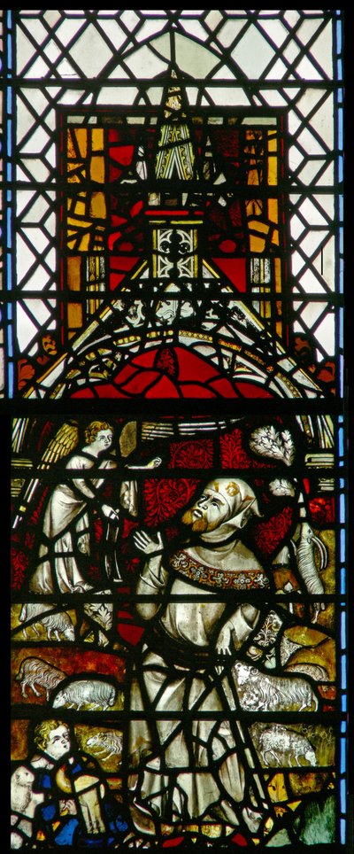 Okno w32 zobrazující Zvěstování Joachimovi od English School