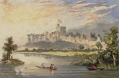 Hrad Windsor z Temže od English School
