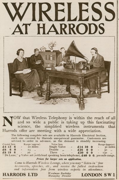 Bezdrátové připojení v obchodním domě Harrods od English School