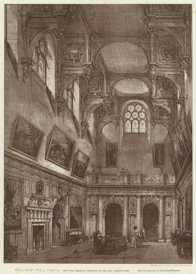 Wollaton Hall, Notts (litho) od English School