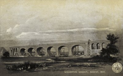 Wolverton viadukt, srpen 1837 od English School