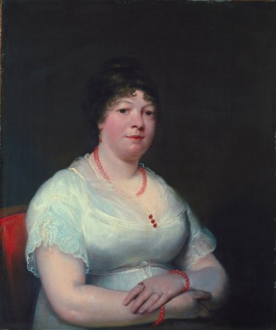 Žena se šperky z růžového křemene, kolem 1810-15 od English School