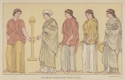 Festival žen (color litho) od English School