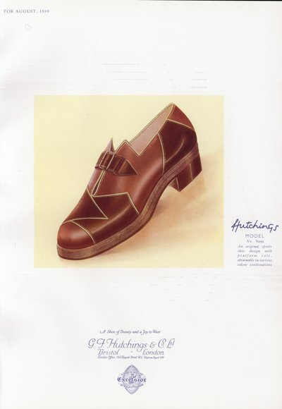 Reklama na dámské boty, 30. léta 20. století od English School