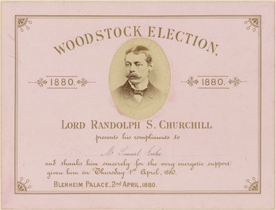 Woodstock volby 1880 od English School