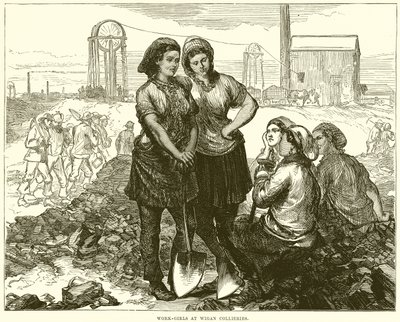 Work-Girls ve společnosti Wigan Collieries od English School