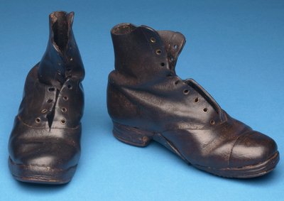 Pracovní boty, cca 1900 (kůže) od English School