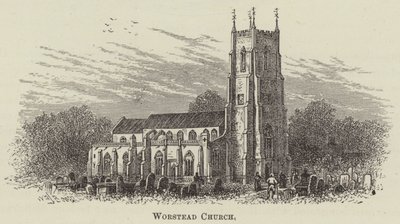 Worstead Church (rytina) od English School