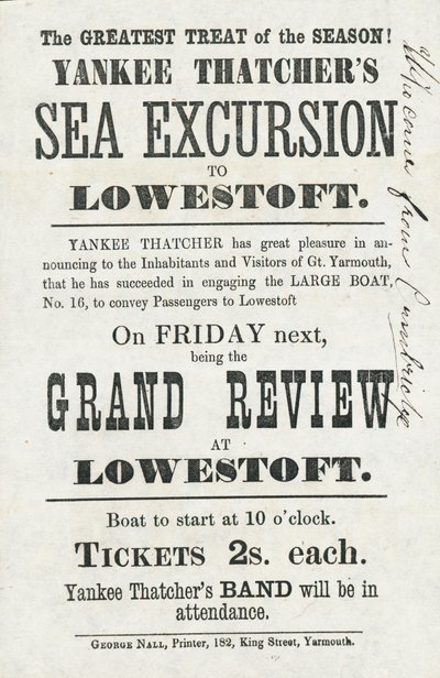 Yankee Thatchers Sea Exkurze do Lowestoftu (tisk) od English School