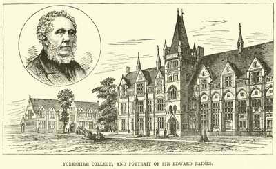 Yorkshire College a portrét sira Edwarda Bainese od English School
