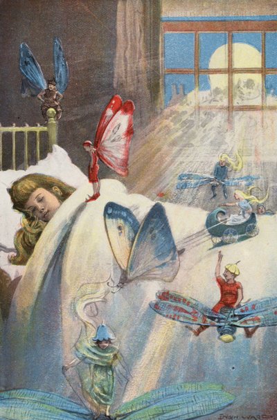 Lidové pohádky (barevná litografie) od Enoch Ward