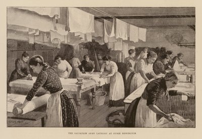 Prádelna Armády spásy ve Stoke Newington (rytina) od Enoch Ward