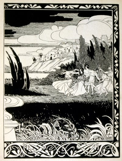 strana "Juda". sbírka balad nežidovského básníka Börriese von Münchhausena 1900 od Ephraim Moses Lilien