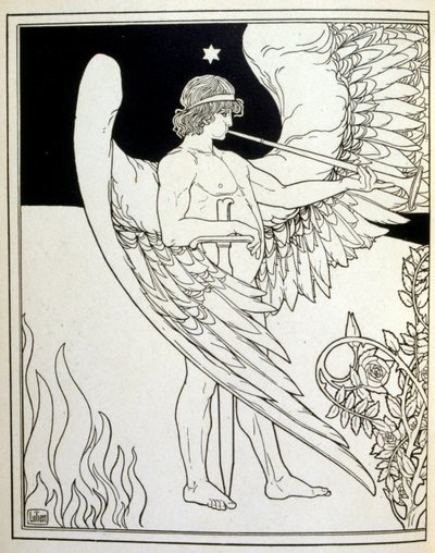 strana "Juda". sbírka balad nežidovského básníka Börriese von Münchhausena 1900 od Ephraim Moses Lilien