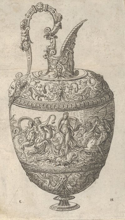 Design for a Ewer, 1565. od Erasmus Hornick