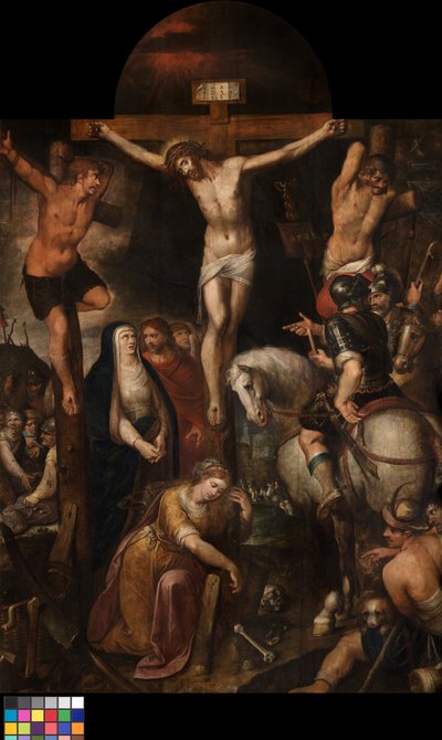 Ukřižování (olej na desce) od Erasmus Quellinus