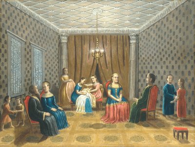 Egyptská scéna možná Mojžíš a Zipporah, 1865-80. od Erastus Salisbury Field