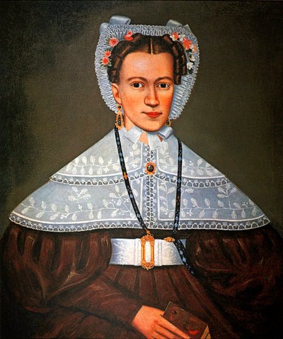 Paní Pearceová, kolem roku 1835 (olej na palubě) od Erastus Salisbury Field