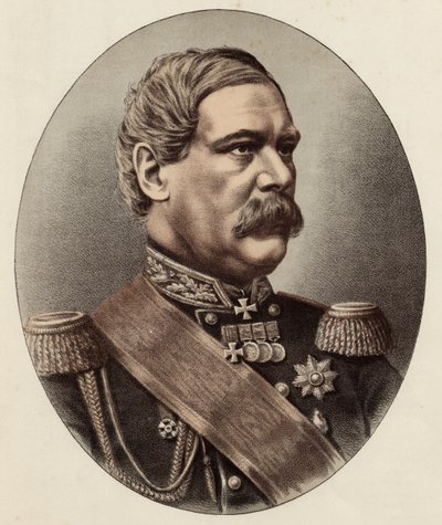 Generál Francis Edward Todleben (barevné lito) od Eraun and Cie