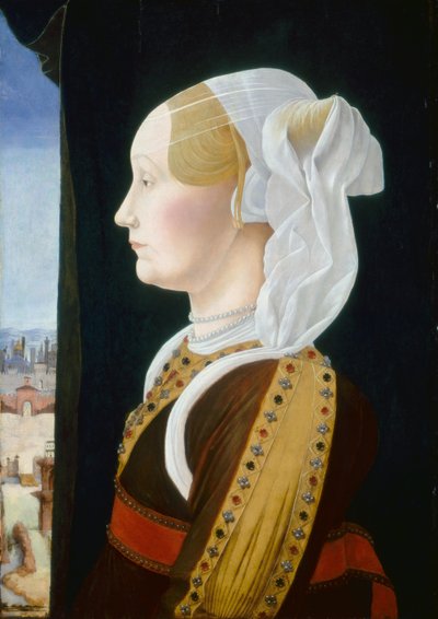 Bentivoglio diptych, pravé křídlo, scéna od Ercole de Roberti