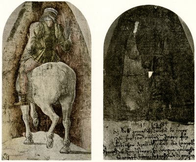 Jezdecká postava pro kapli Garganelliho v Bologni od Ercole de Roberti