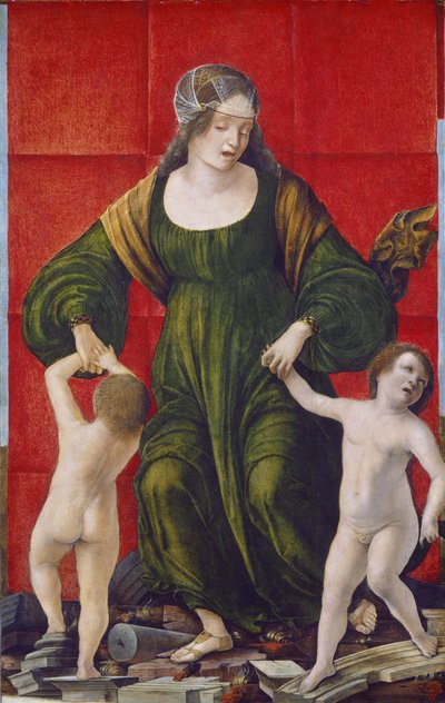 Manželka Hasdrubala a její děti, kolem 1490-3 (tempera na topolovém panelu) od Ercole de Roberti
