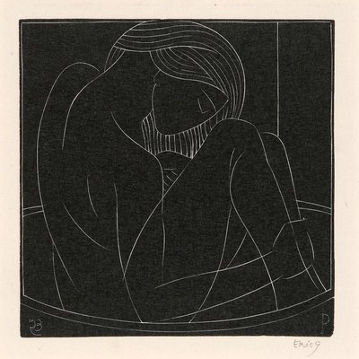 Dívka ve vaně od Eric Gill