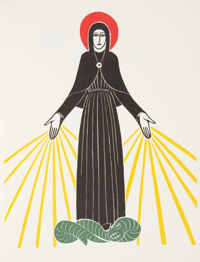 Panny Marie Lurdské od Eric Gill
