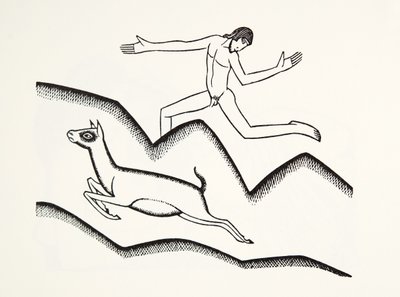 Přeskakování po horách od Eric Gill