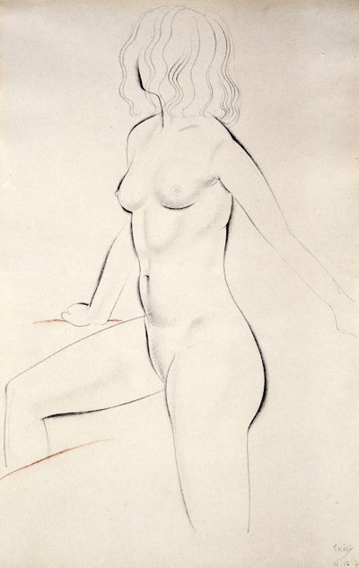 Stojící ženský akt od Eric Gill