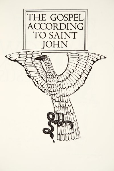 Orel svatého Jana od Eric Gill