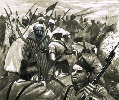 Generál Franco v boji proti povstalcům z Riffu v Maroku od Eric Parker