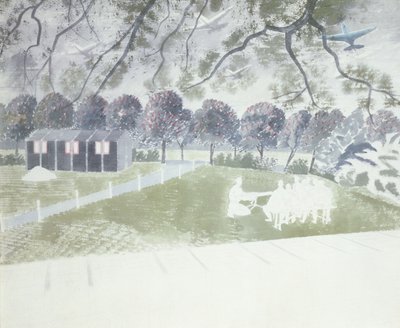 Předvádění zbraně od Eric Ravilious