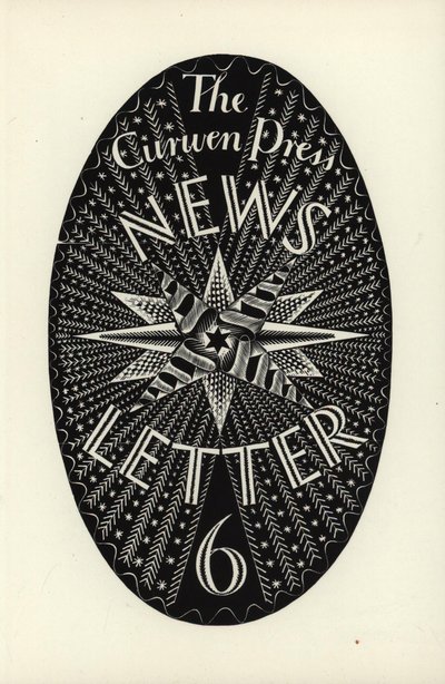 Design pro The Curwen Press News-Letter, číslo 6, 1934 (dřevoryt) od Eric Ravilious