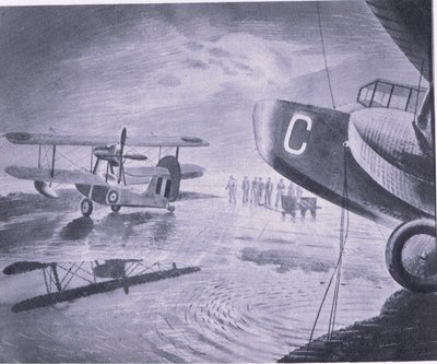 Ráno na přehlídce, z British Adventure vydané Collinsem, 1947 od Eric Ravilious